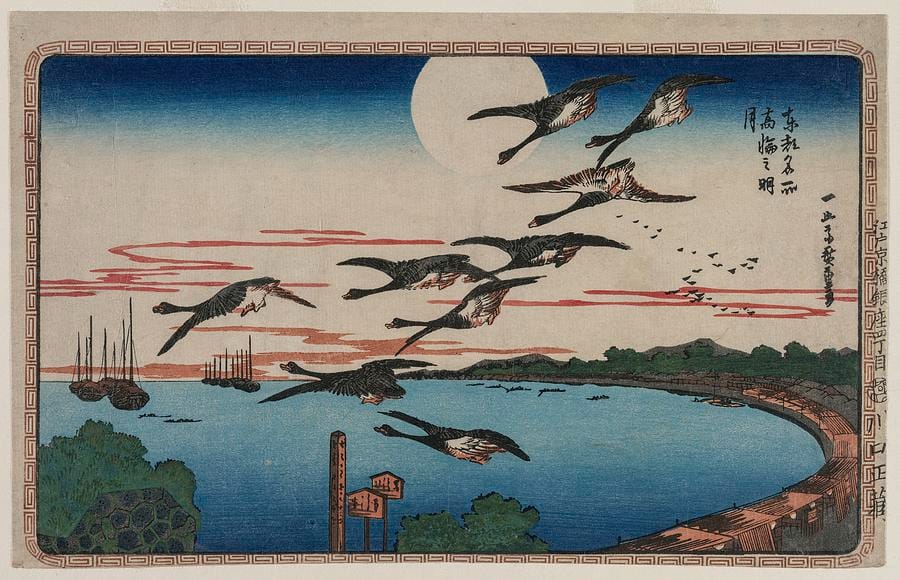 Full Moon over Takanawa — Utagawa (Andō) Hiroshige