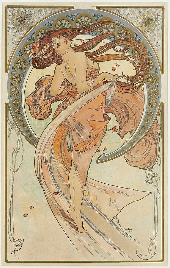 Dance by Alphonse Mucha