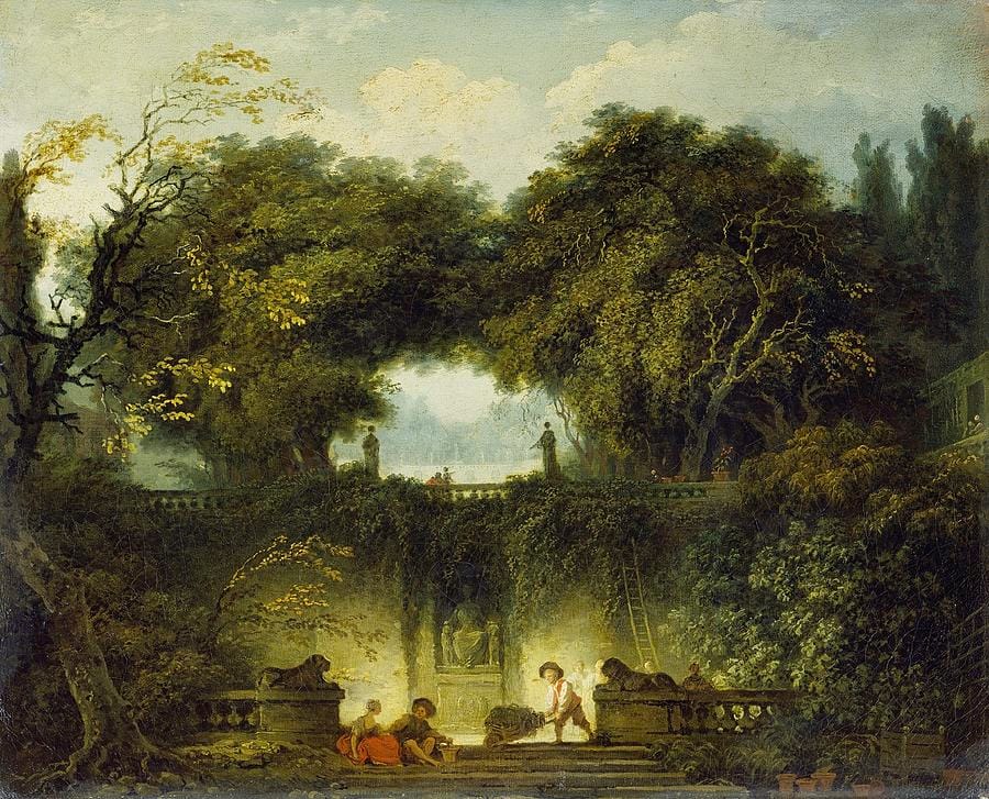 Le Petit Parc by Jean-Honoré Fragonard