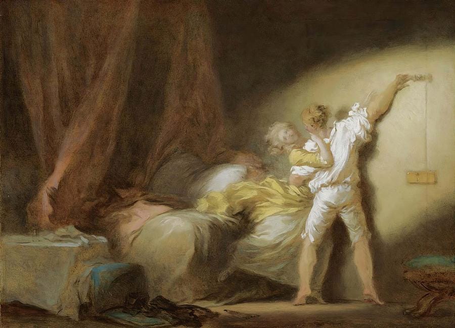 The Bolt by Jean-Honoré Fragonard