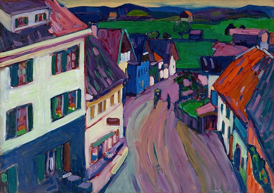 Murnau — View from the Window of the Griesbräu by Wassily Kandinsky