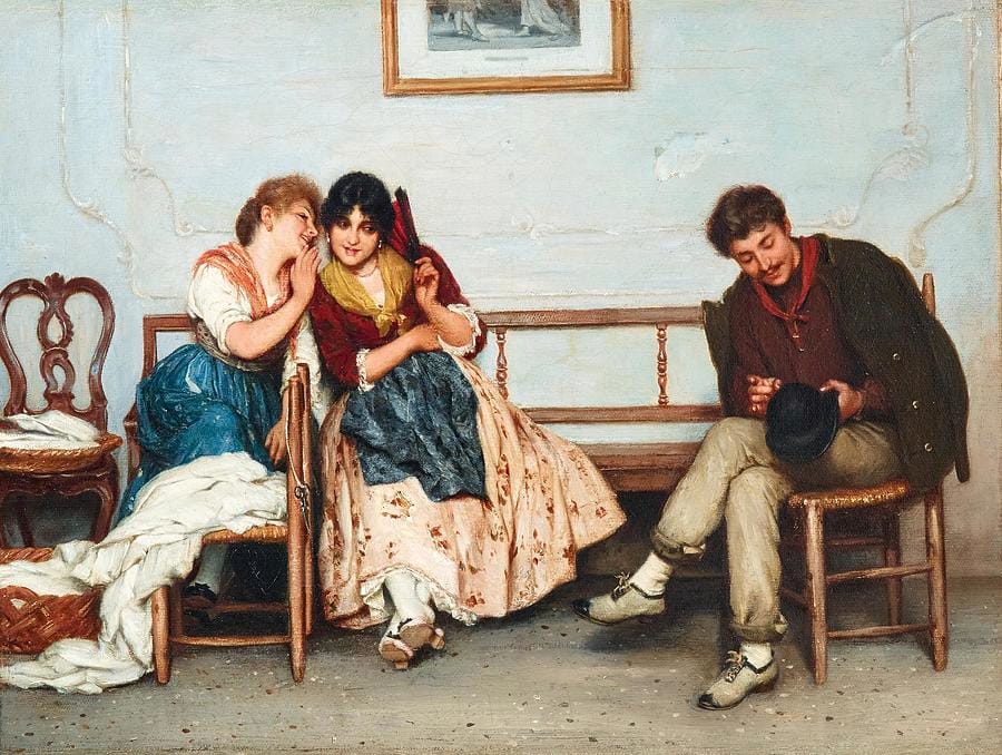 Secrets by Eugene de Blaas