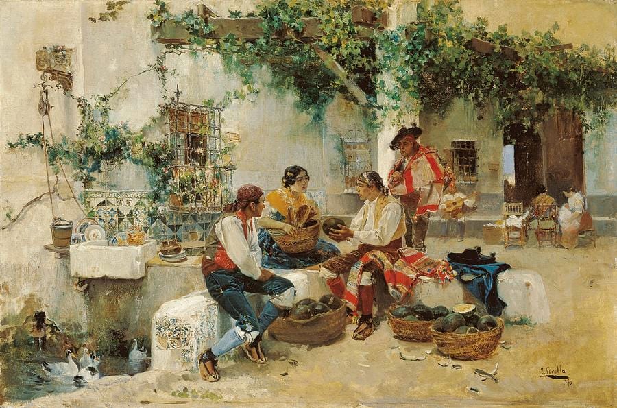 Selling Melons by Joaquín Sorolla