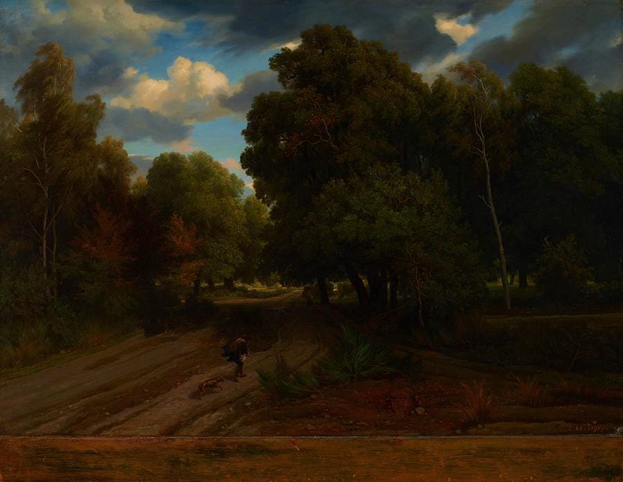 The Crossroads of the Eagle’s Nest, Fontainebleau Forest by Charles-François Daubigny