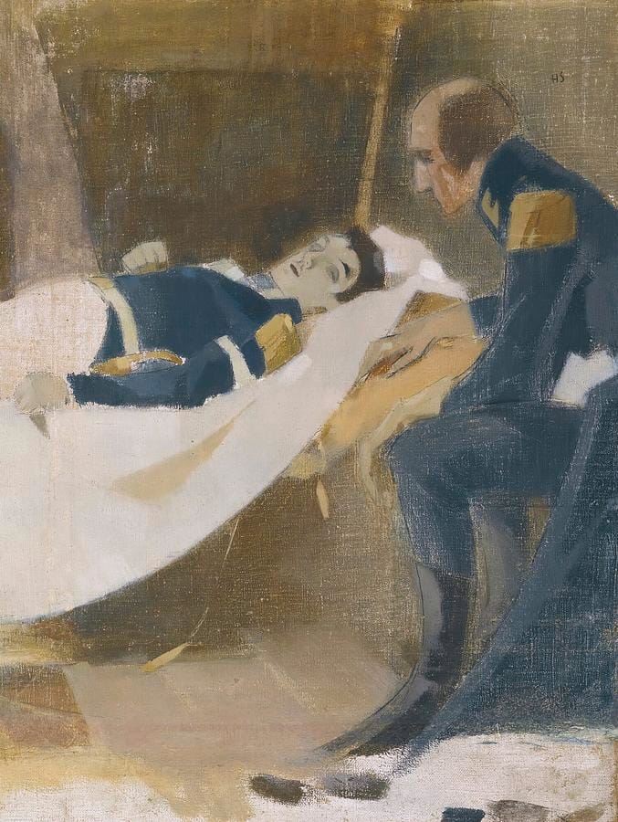 The Death of Wilhelm von Schwerin by Helene Schjerfbeck