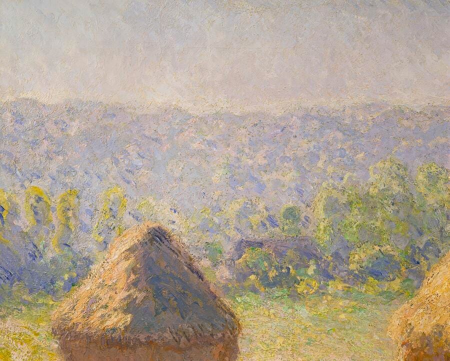 The Haystacks by Claude Monet