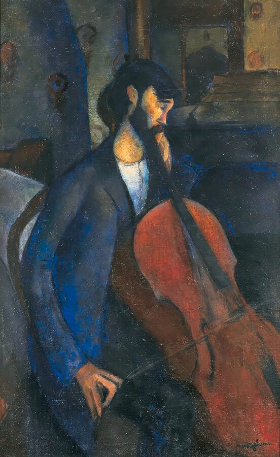The Cellist by Amedeo Modigliani