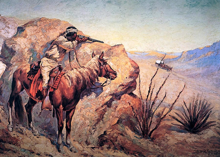 Apache Ambush by Frederic Remington