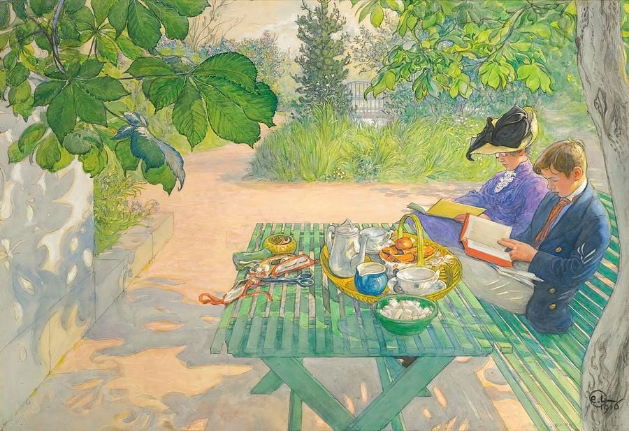 Holiday Reading by Carl Larsson