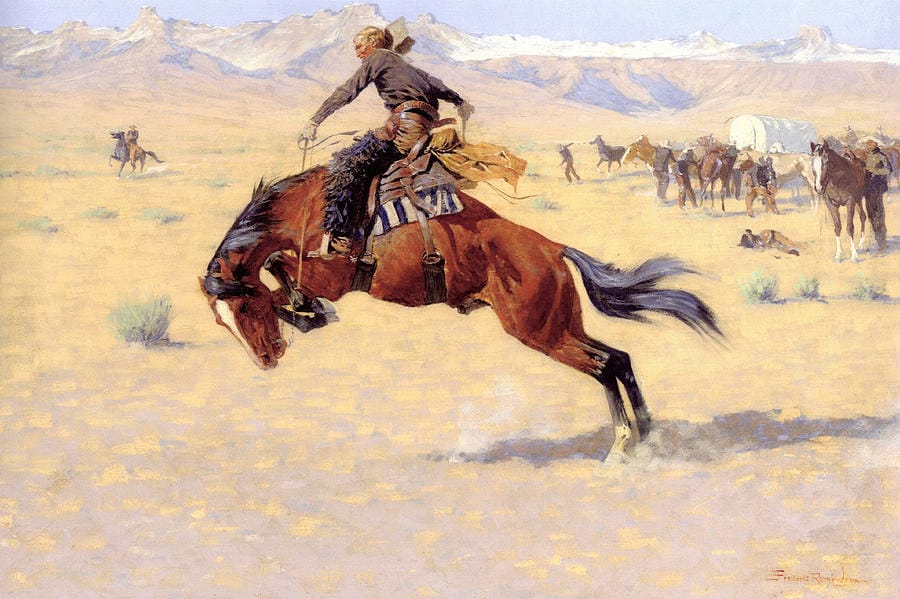 A Cold Morning on the Range by Frederic Remington