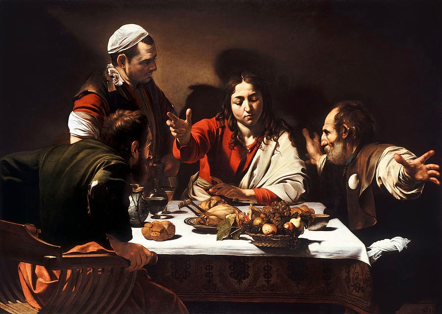 The Supper at Emmaus by Caravaggio