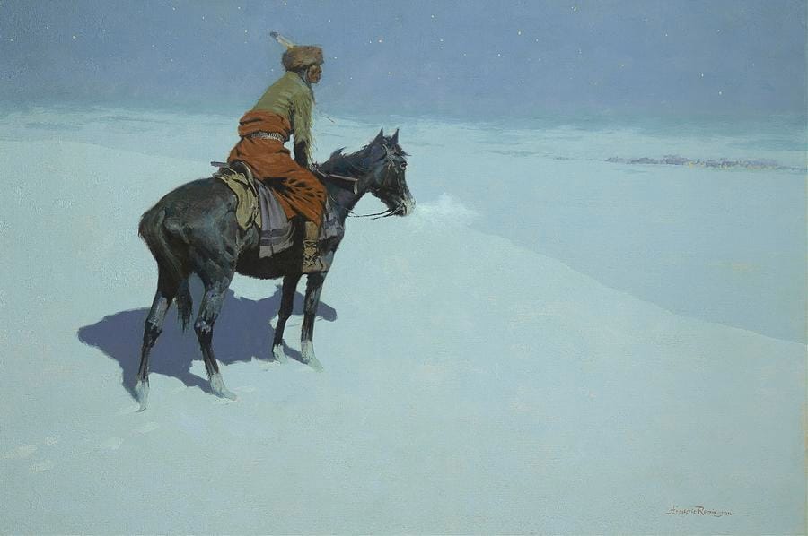 Friends or Foes by Frederic Remington