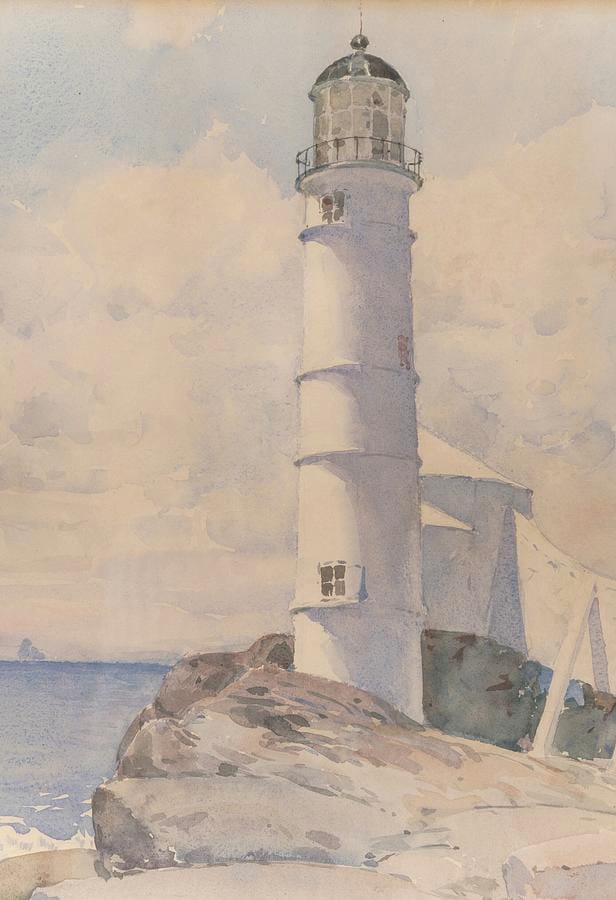 Lighthouse, Isle Of Shoals by Childe Hassam