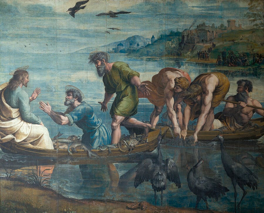 The Miraculous Draught of Fishes by Raphael