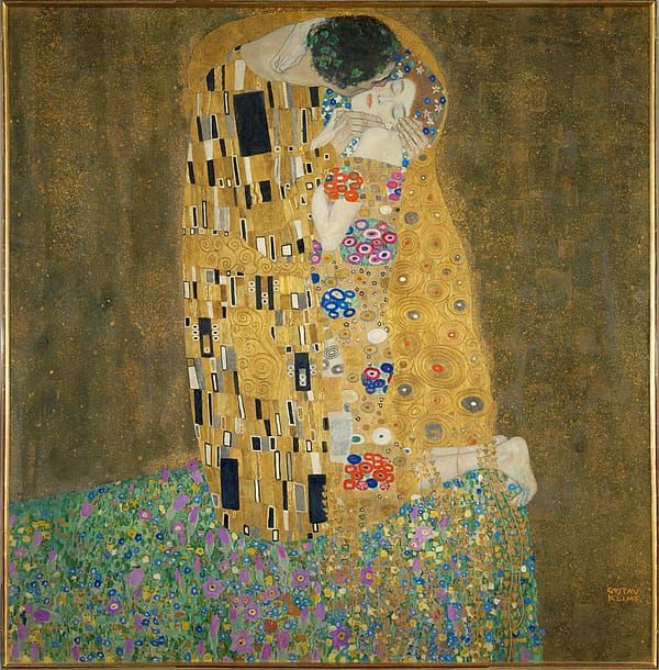 The Gold in Klimt's The Kiss