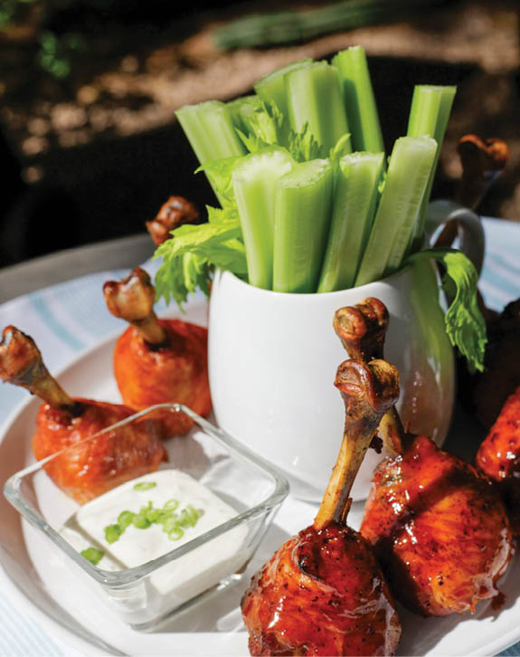 Sucettes de poulet au barbecue en 2 façons