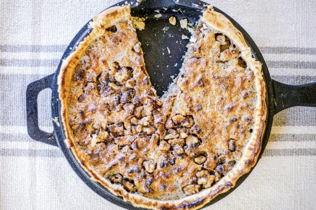 Tarte aux noix au barbecue