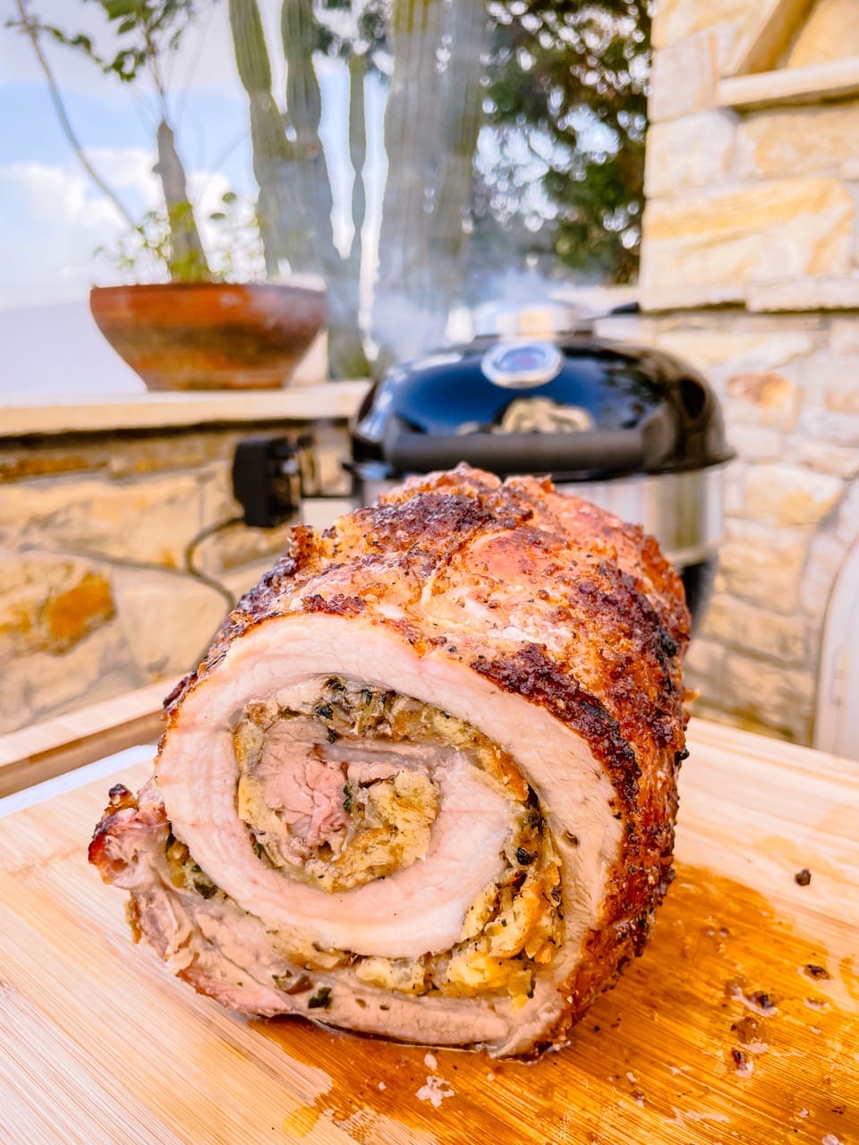 "Porchetta" à la Truffe rôtie au barbecue