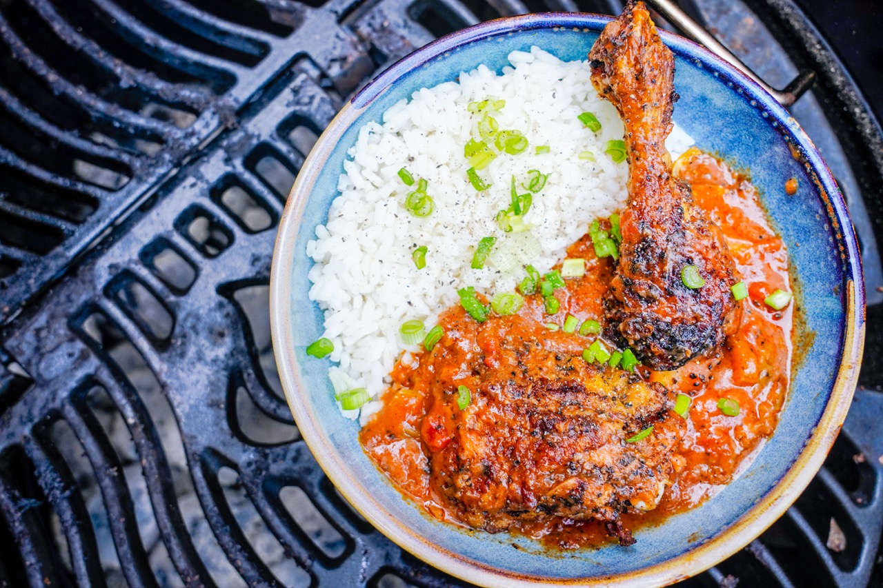 Poulet cajun sauce "piquant" au barbecue