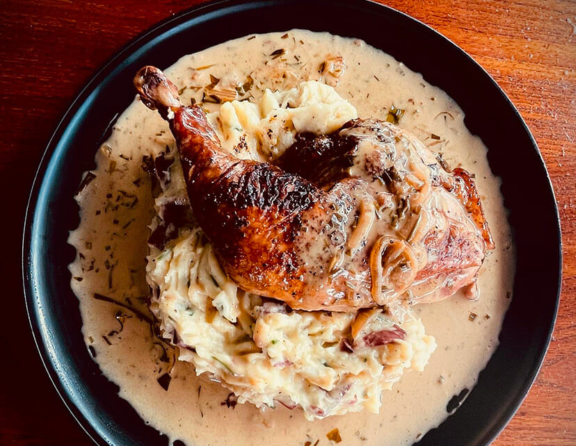 Poulet fumé à l'Estragon au barbecue