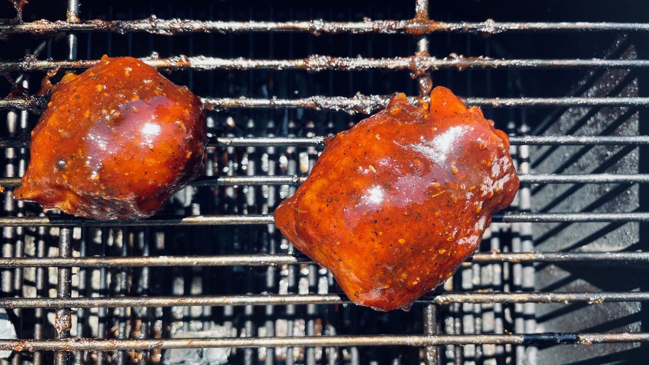 Les hauts de cuisse de poulet en mode compétition KCBS