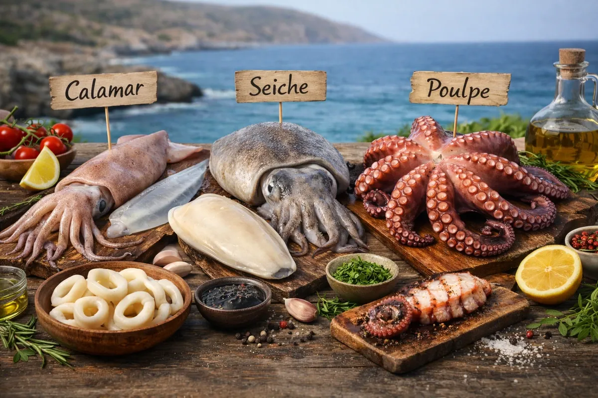 Poulpe, seiche ou calamar : différences et cuisson parfaite au barbecue