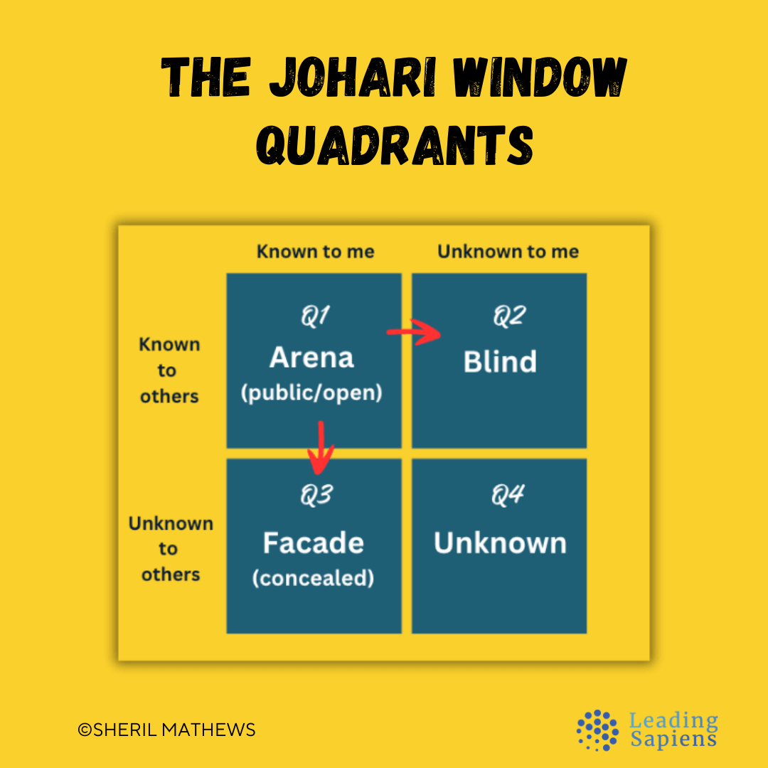 The Johari Window quadrants