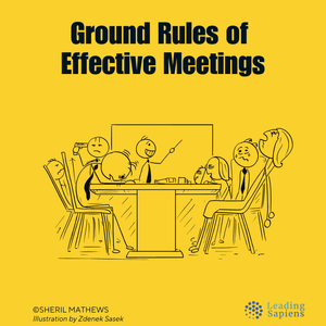 Ground rules for effective meetings