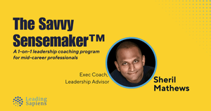 Savvy Sensemaker Leadership Coaching Program for Mid-career professionals