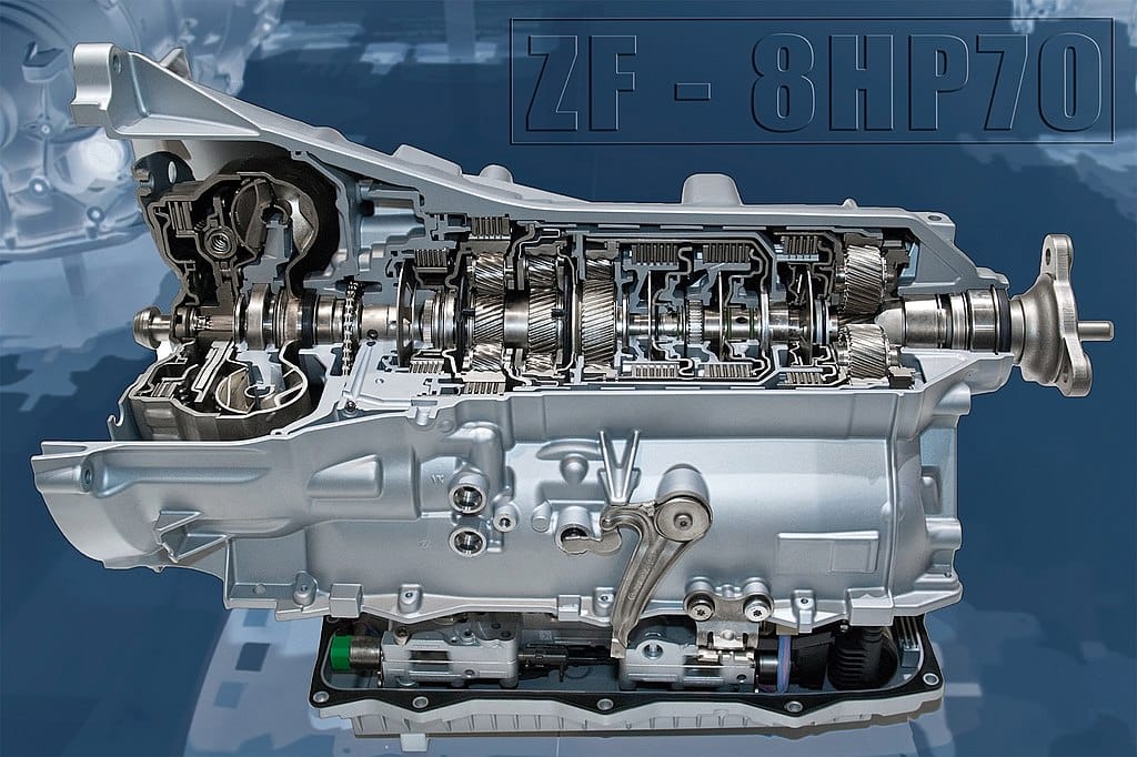 Cutaway view of a ZF 8HP transmission. Ritchyblack - Stefan Krause, FAL, via Wikimedia Commons