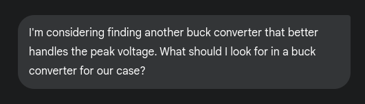Get advice on what features to look for in a more robust buck converter.