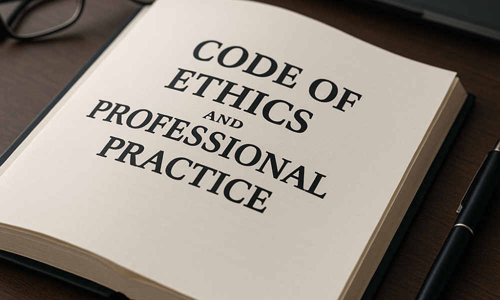 Code of ethics and professional practice