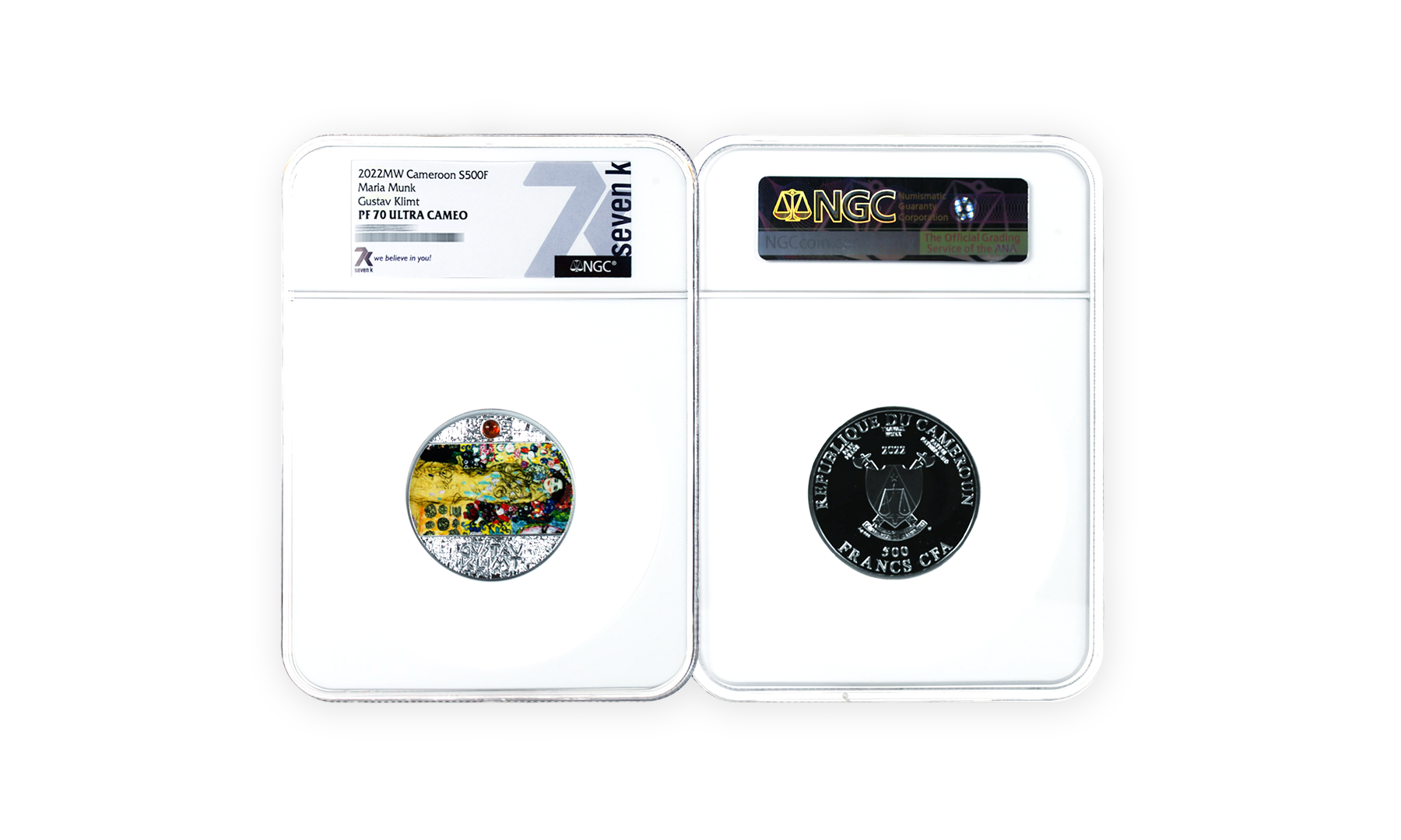 2022 Gustav Klimt Maria Munk 17 gram Silver Coin PF70