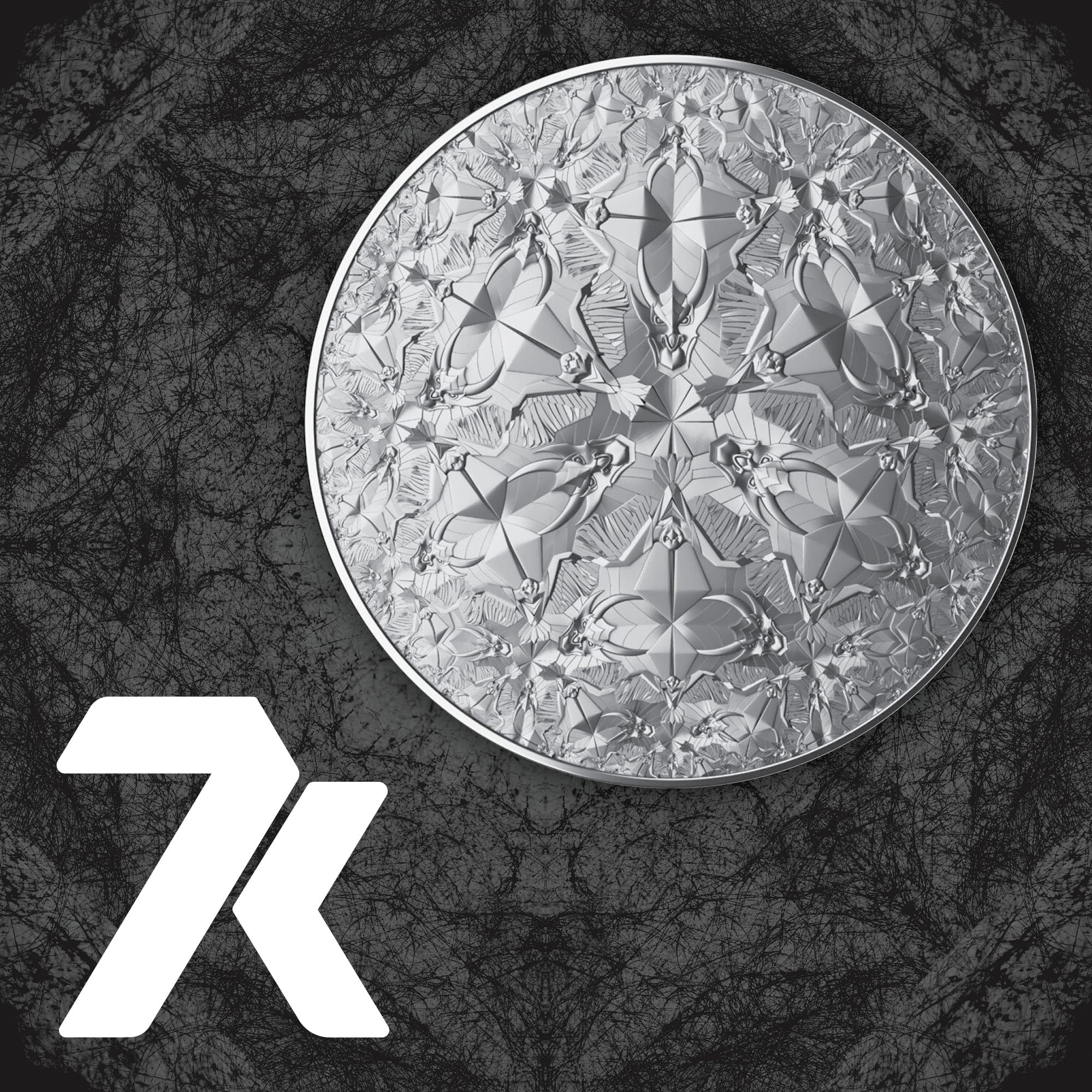 2022 Algorithm Eagle and Dragon 2 oz Silver Coin