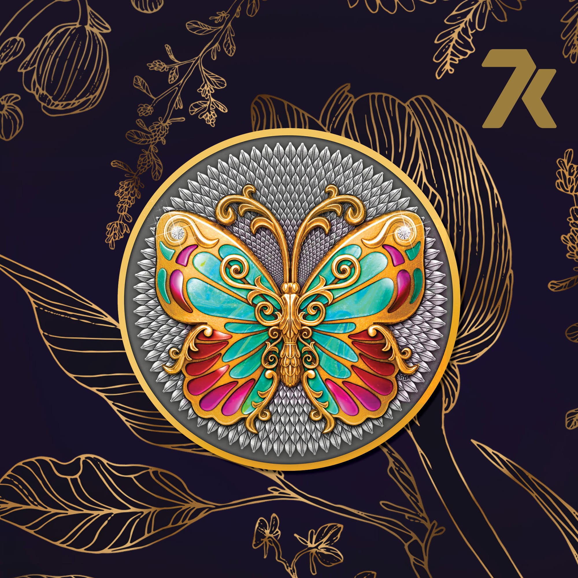 2023 Butterfly 2 oz Silver Coin