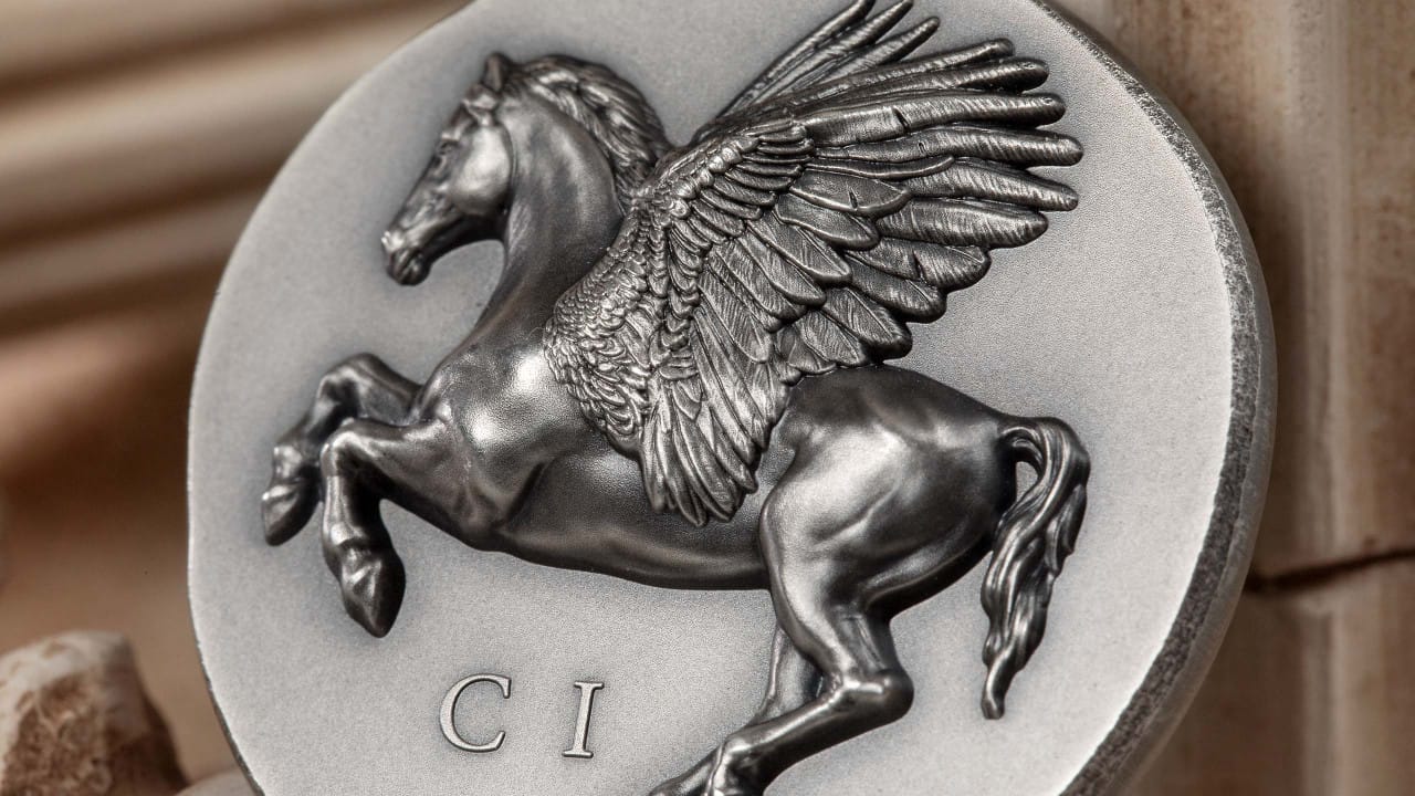 2022 Pegasos – Numismatic Icon 5-oz Silver Coin MS70