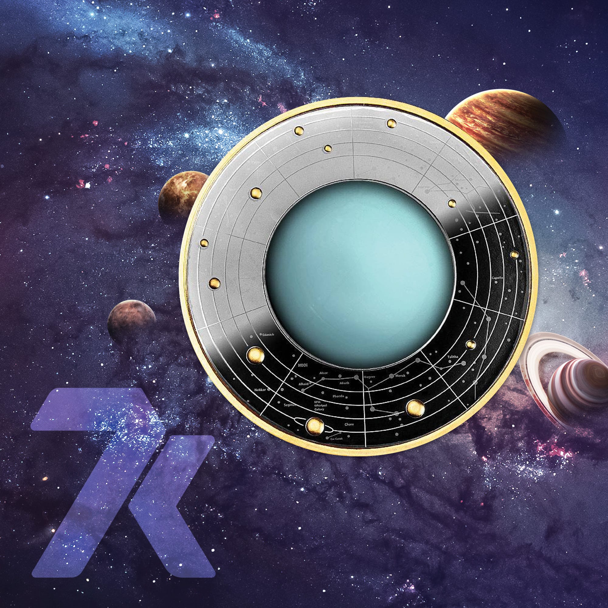 2023 Solar System – Uranus 17-gram Silver Coin PF70