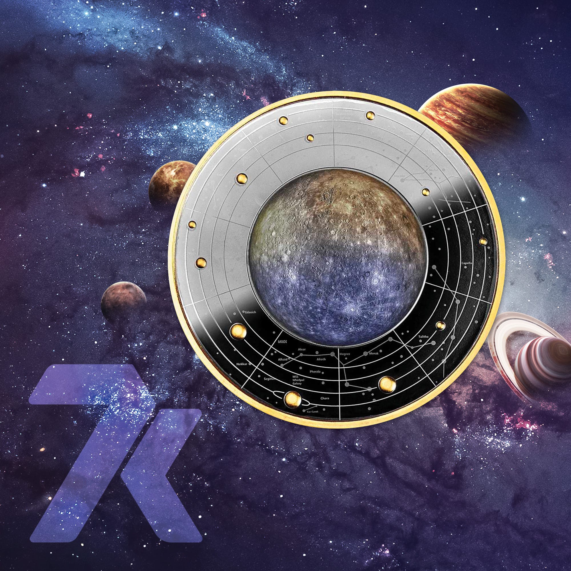 2023 Solar System – Mercury 17-gram silver coin PF70 and PF69