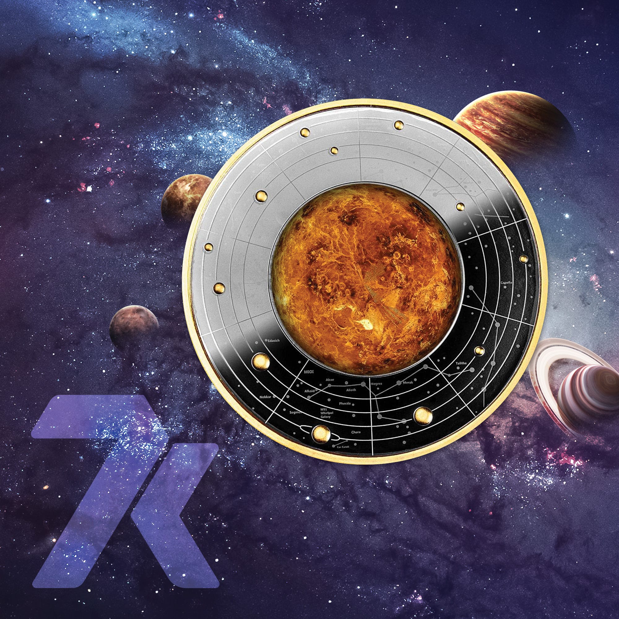 2023 Solar System – Venus 17-gram silver coin PF70