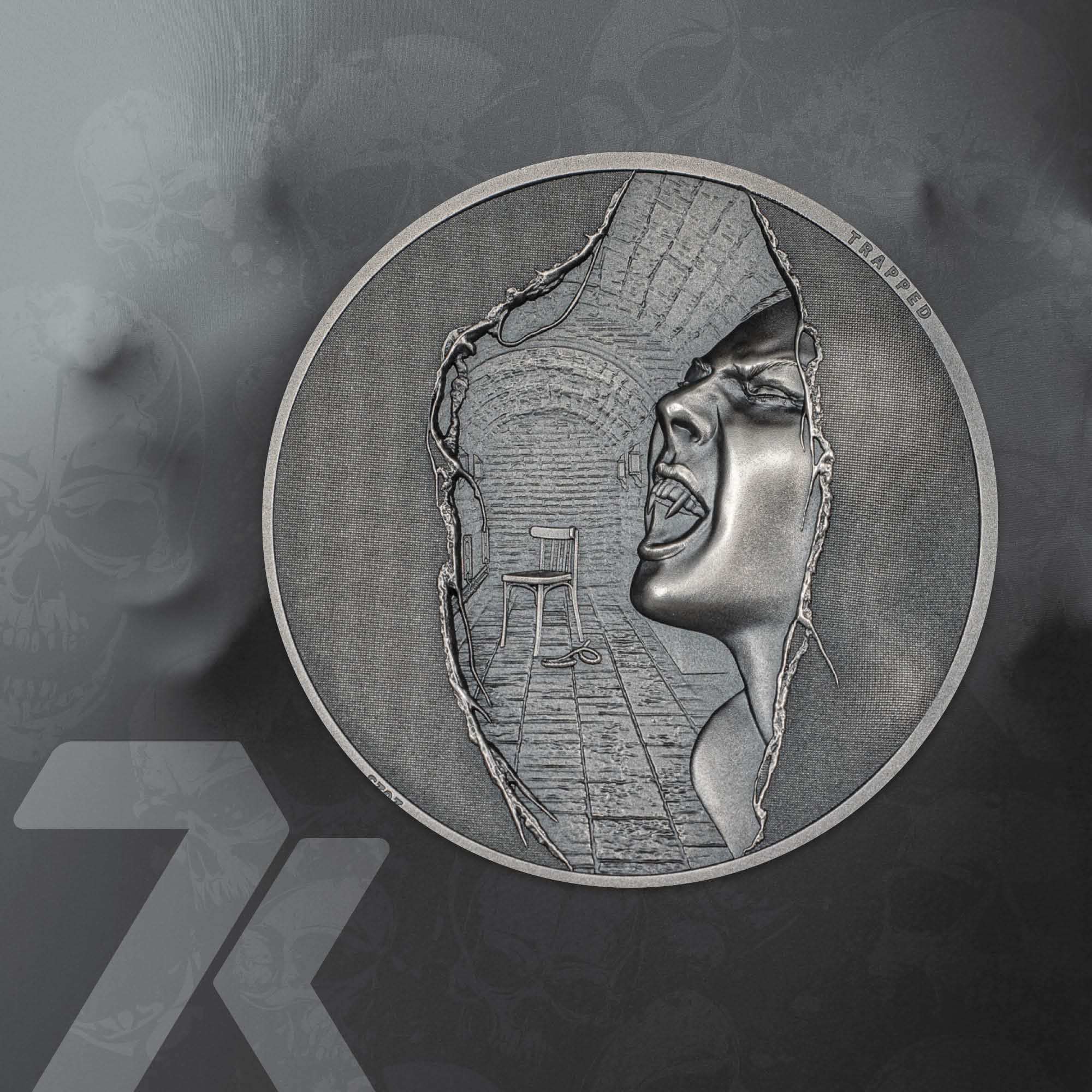 2023 Trapped – Escape 1-oz silver coin MS70 and MS69