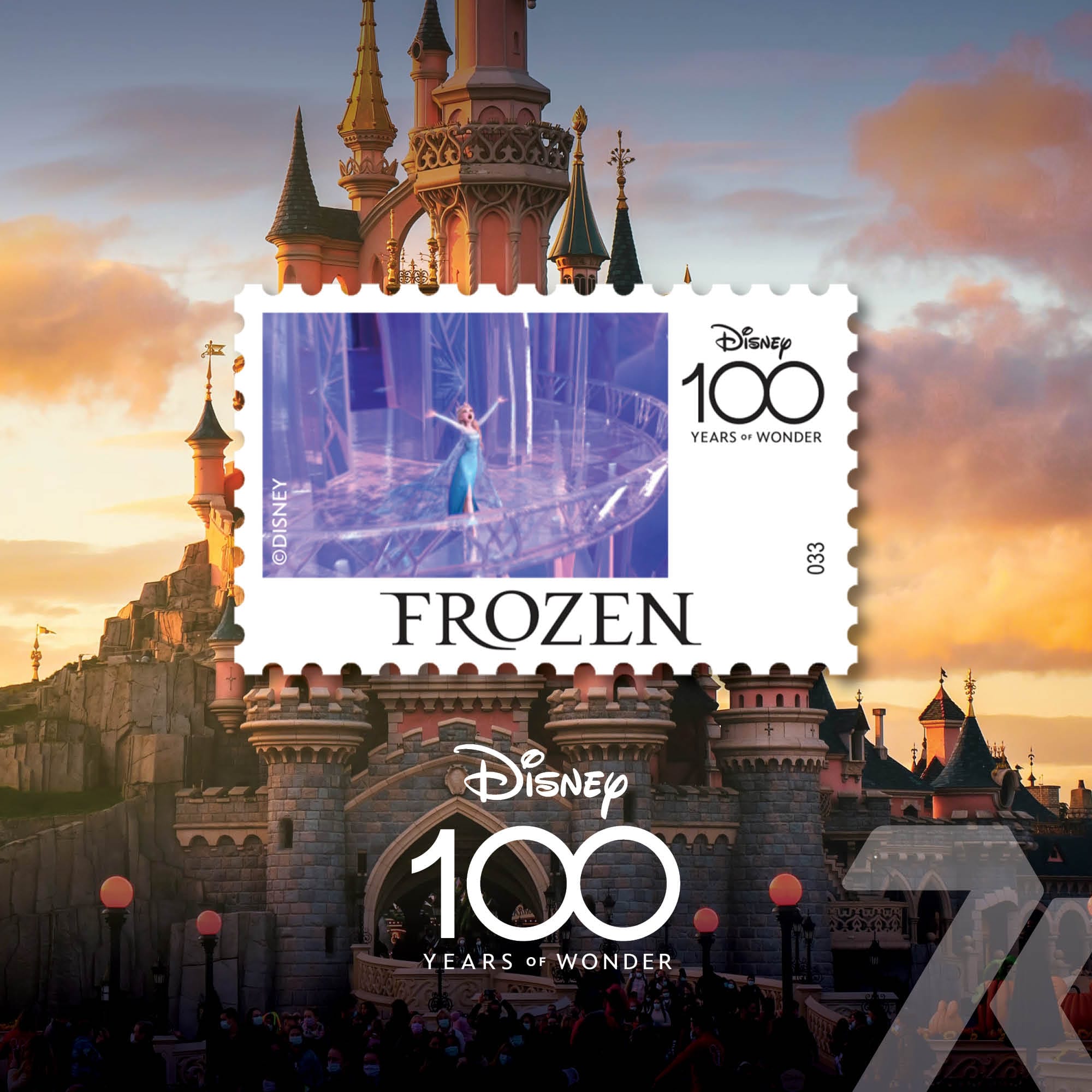 2023 Disney Stamp – Frozen 1-oz silver stamp