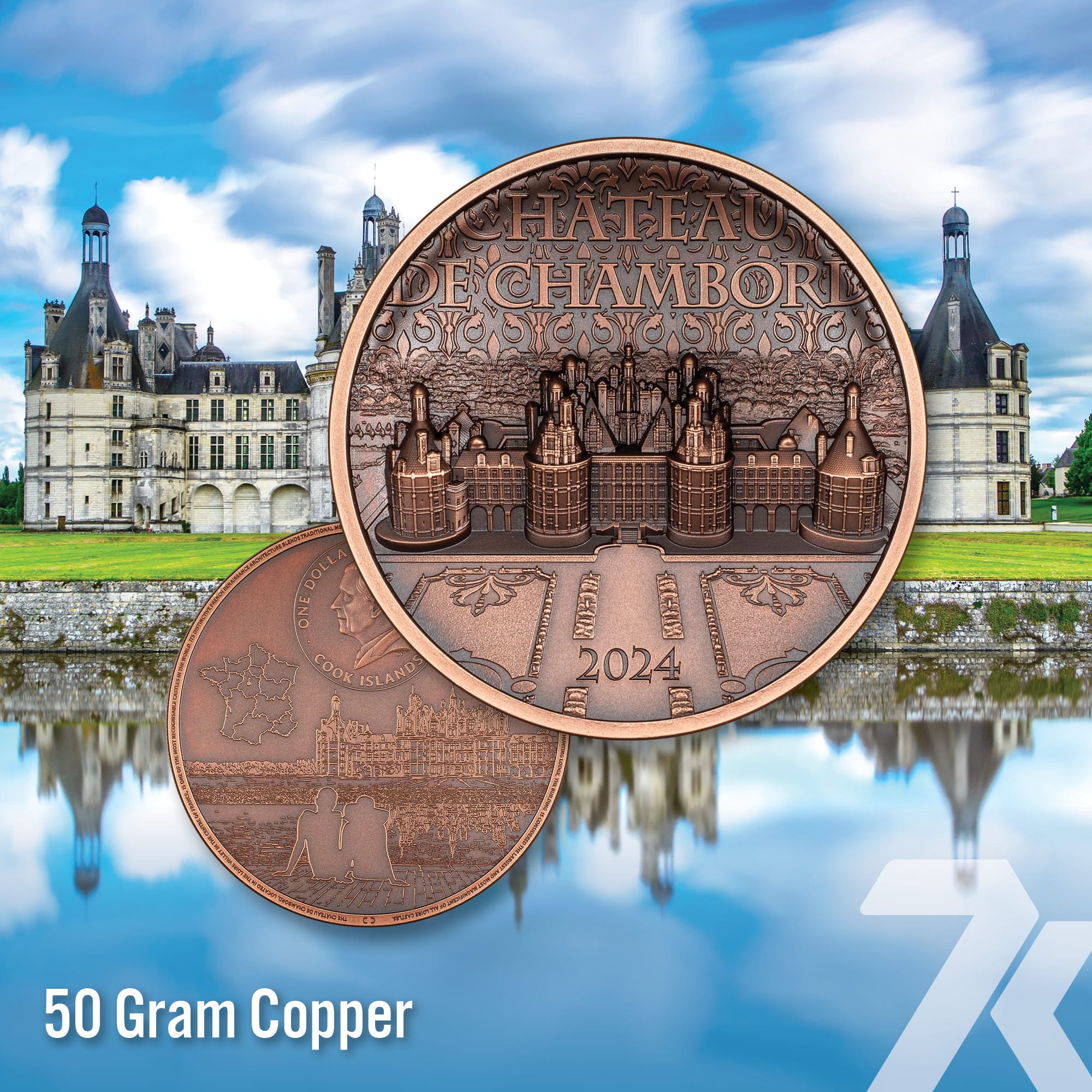 2024 Château de Chambord 50-gram copper MS70