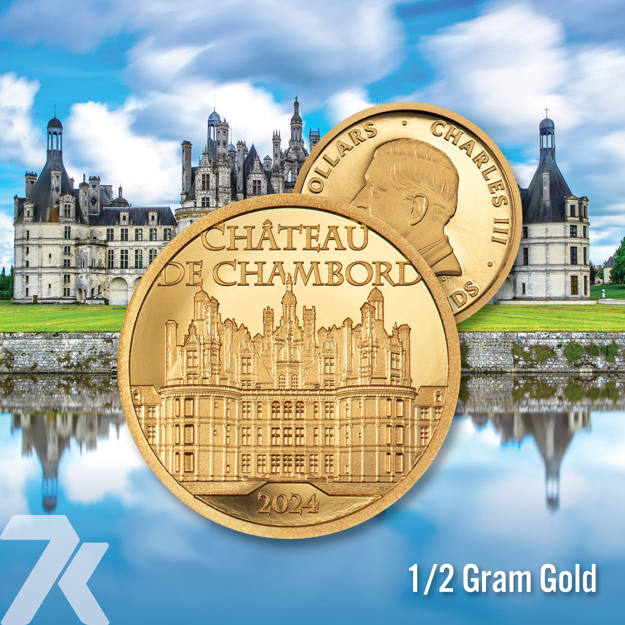 2024 Château de Chambord ½-gram gold PF70