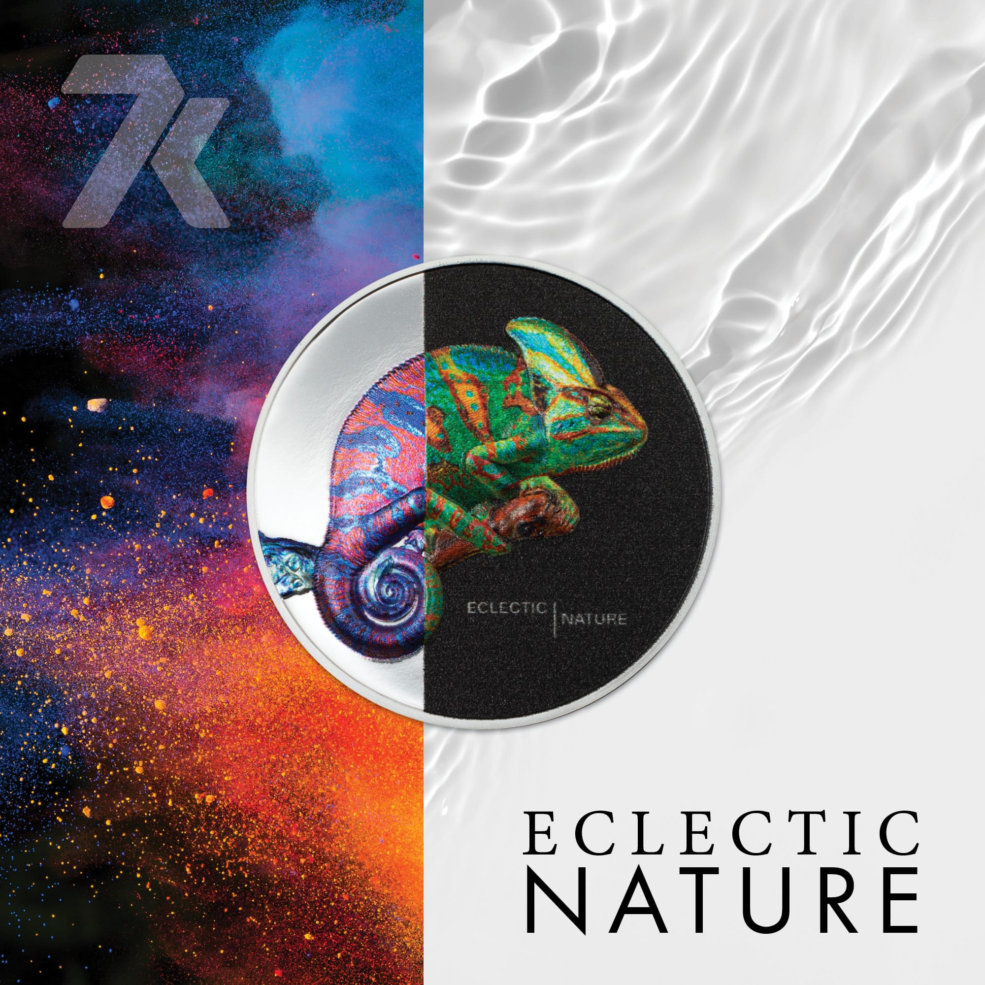 2023 Eclectic Nature – Chameleon 1-oz silver PF70 & PF69