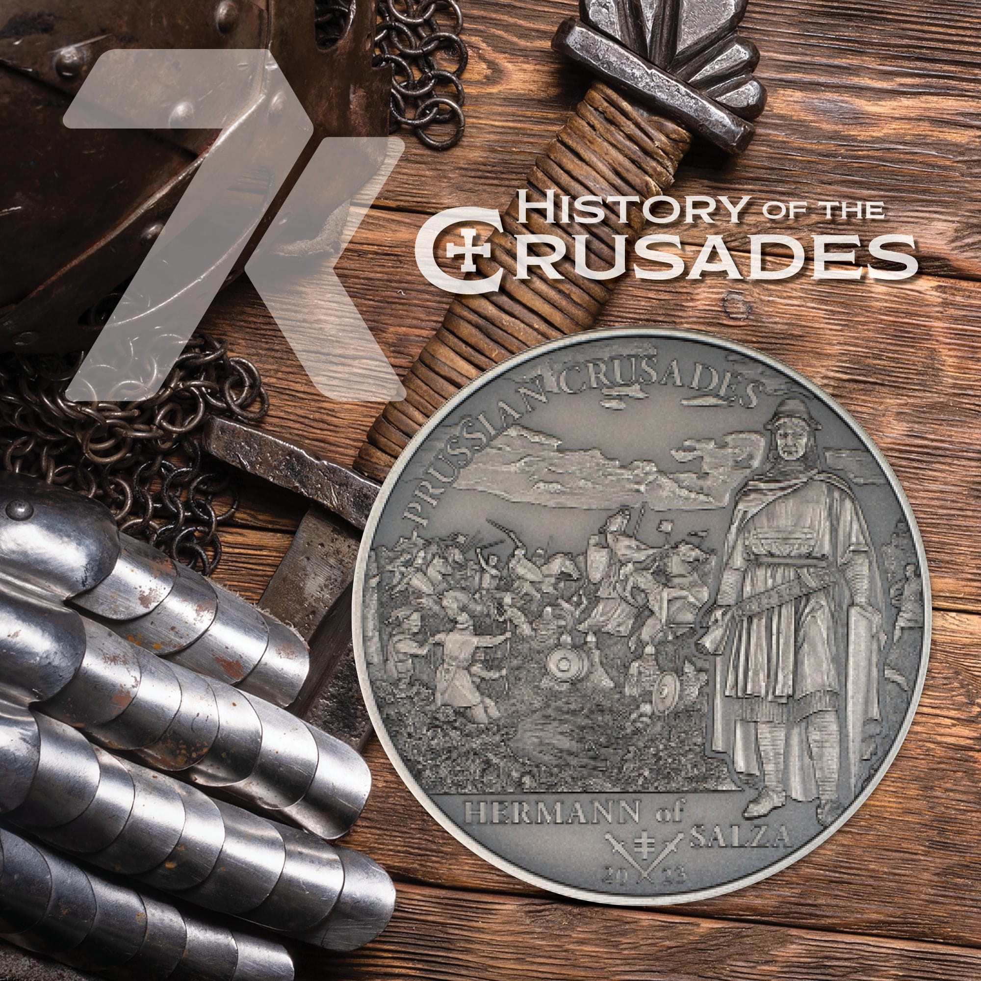 2023 Prussian Crusades 1-oz silver MS70