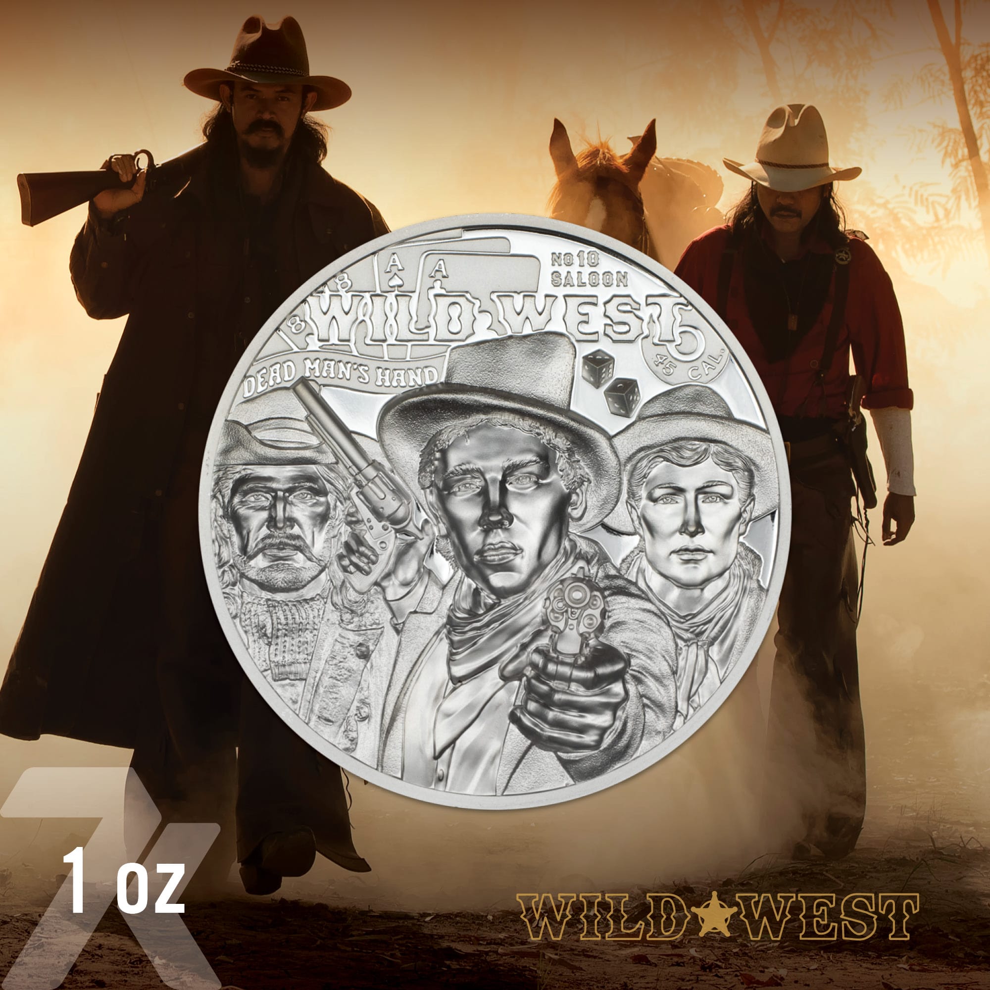 2024 Legends – Wild West 1-oz silver PF70