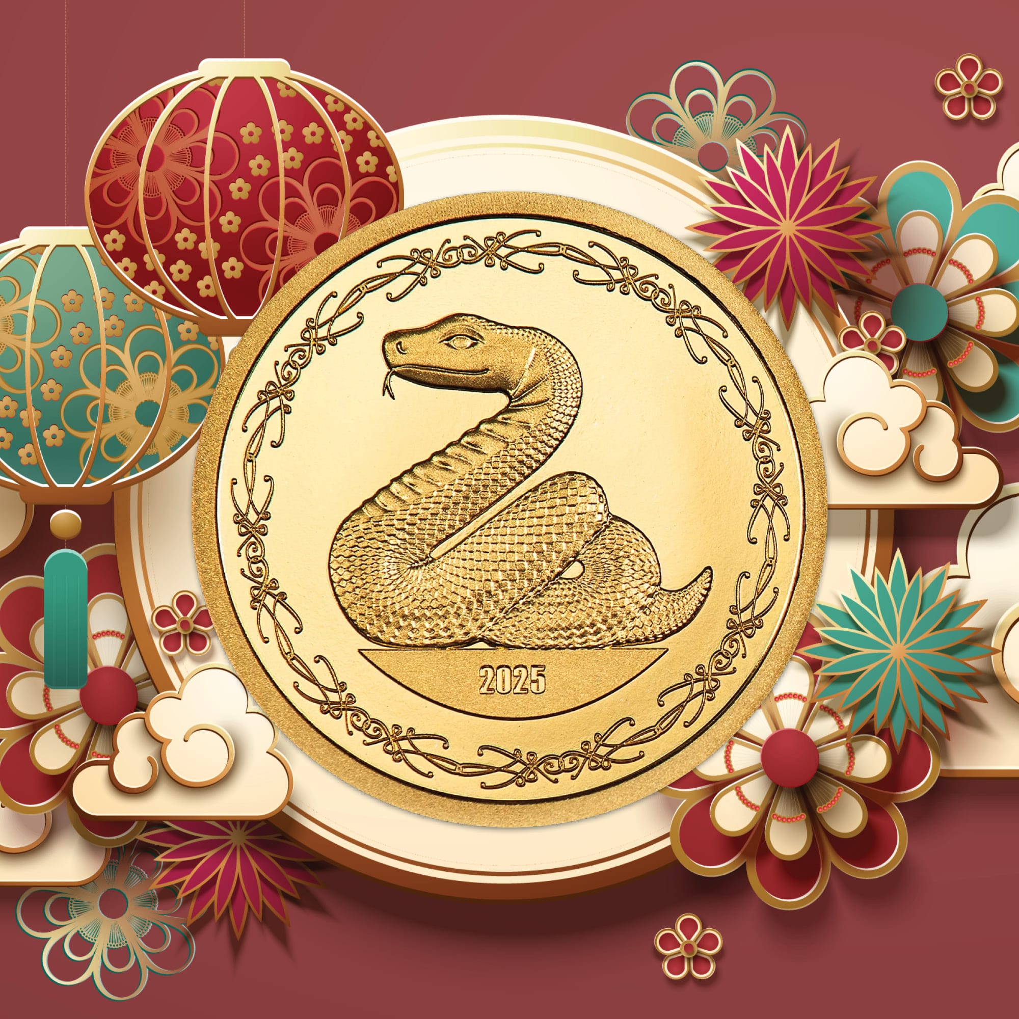 2025 Lunar Year Collection – Year of the Snake 1/2-gram gold PF70