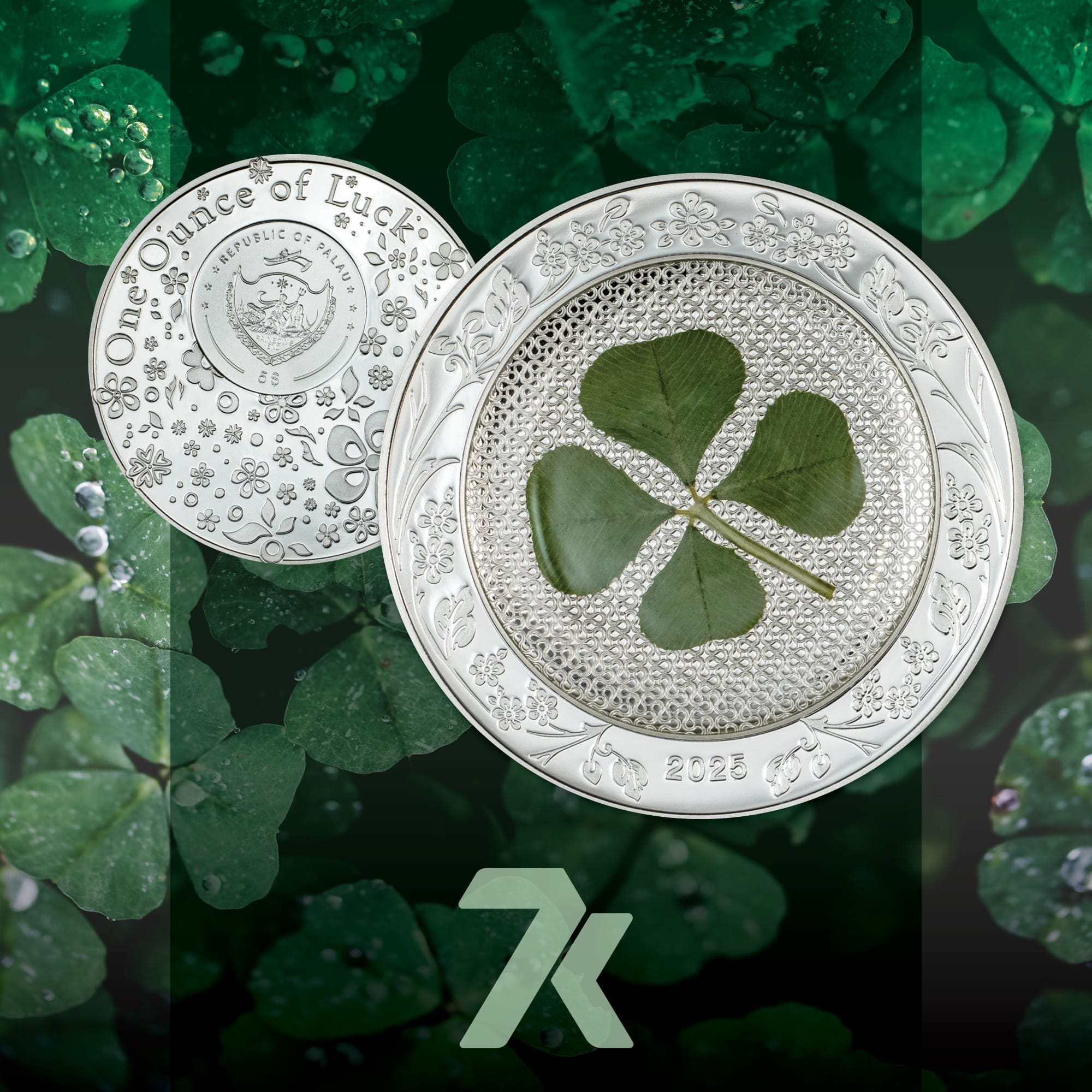2025 Four Leaf Clover – Ounce of Luck 1-oz silver