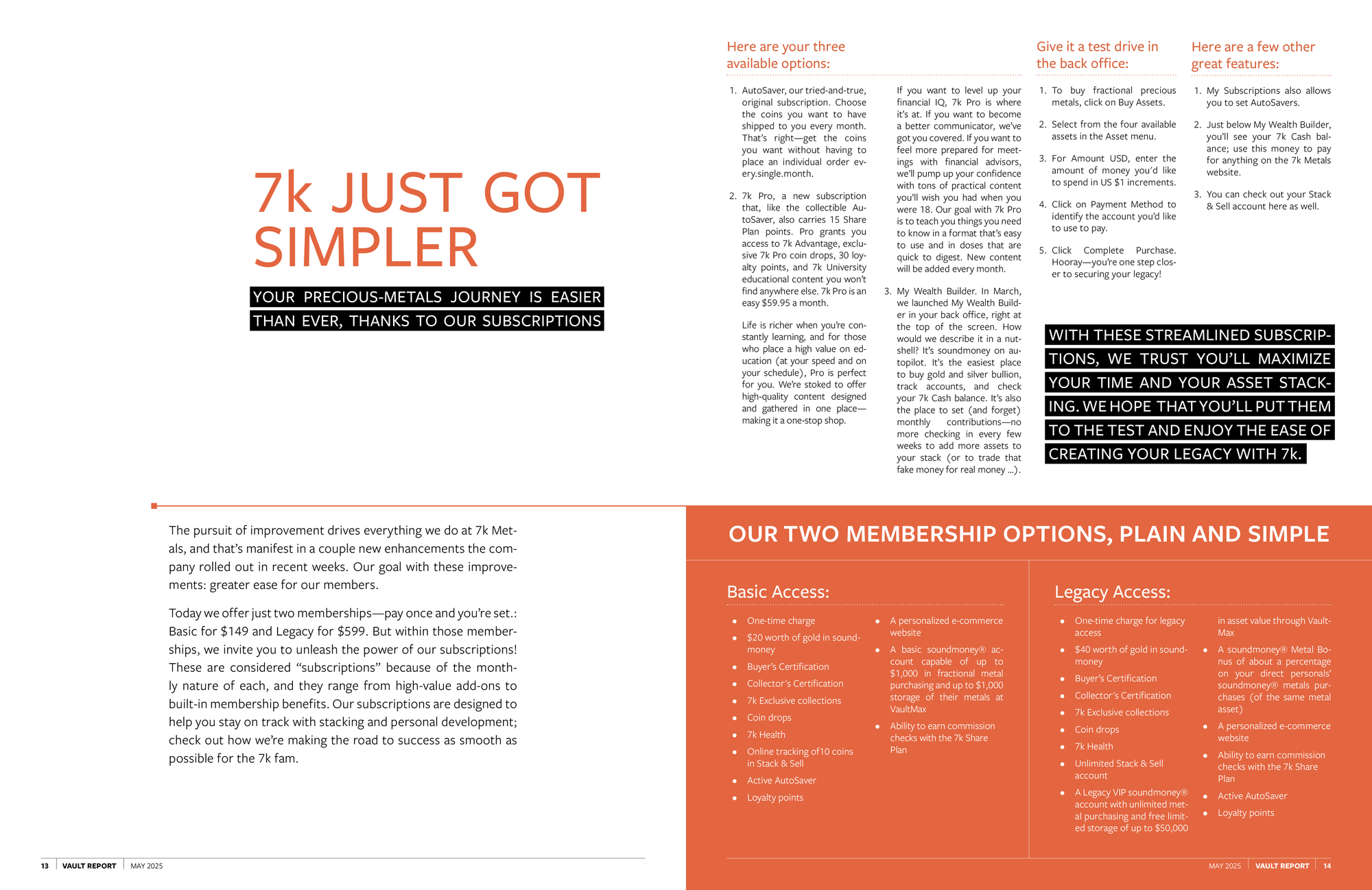 May 2025 Vault Report