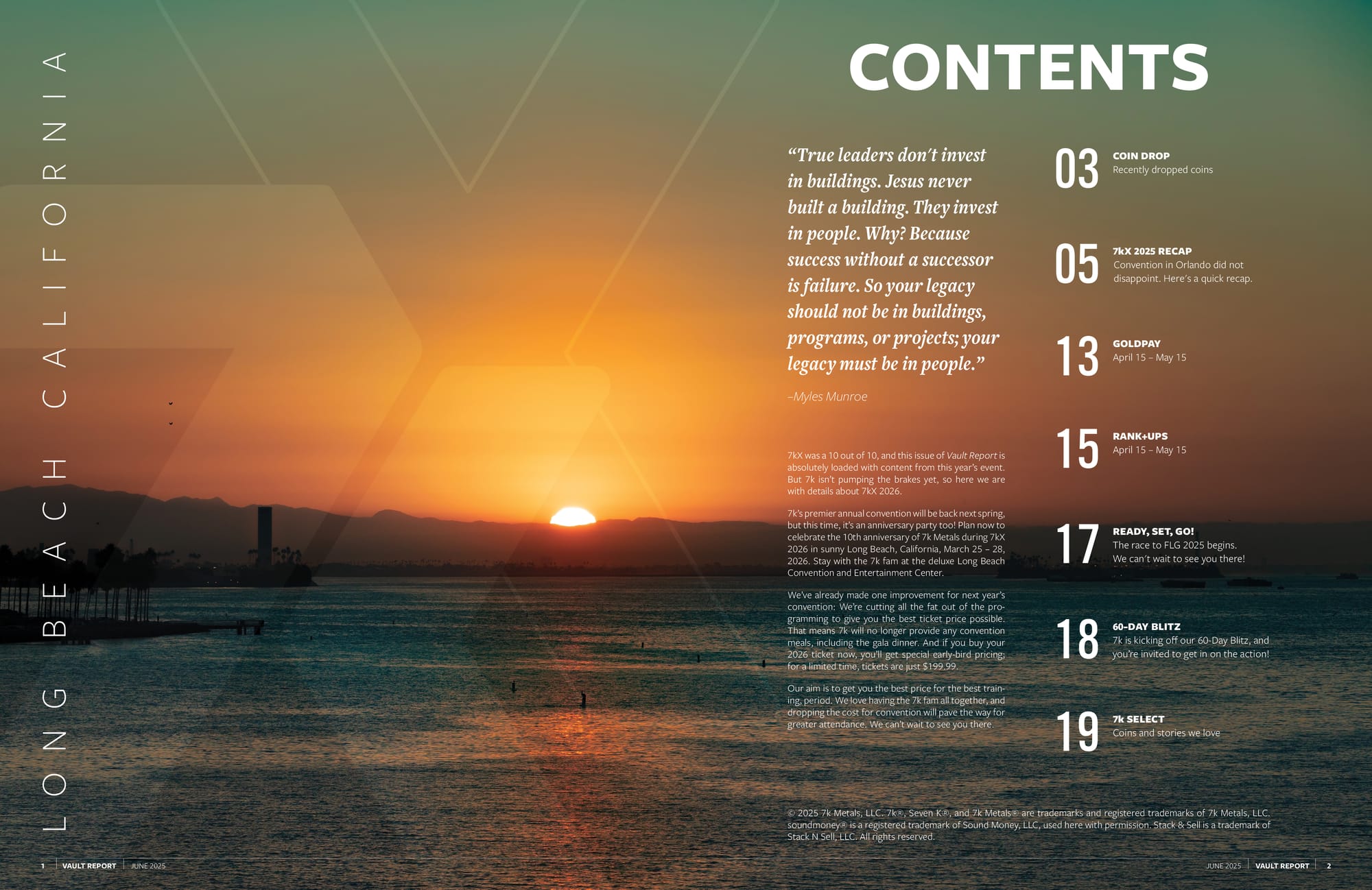 June 2025 Vault Report